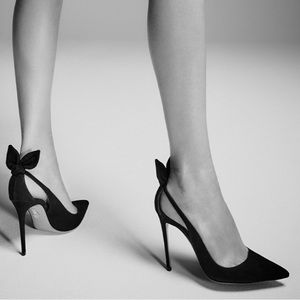 New AQUAZZURA Deneuve suede heeled pumps 38 $795